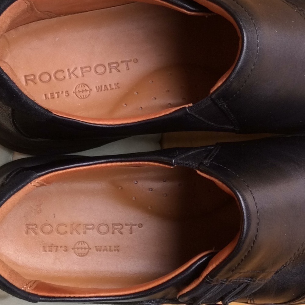 Rockport let’s walk shoes, size 10M, black - Picture 3 of 5